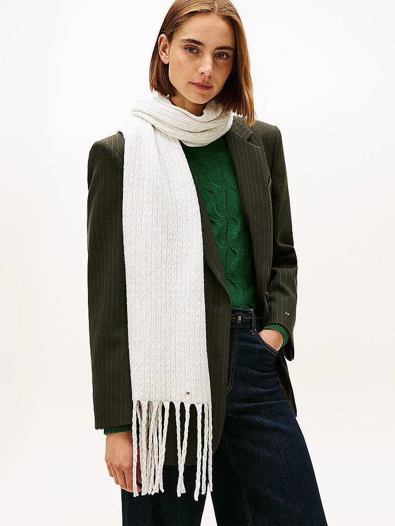 TOMMY HILFIGER Écharpe blanc